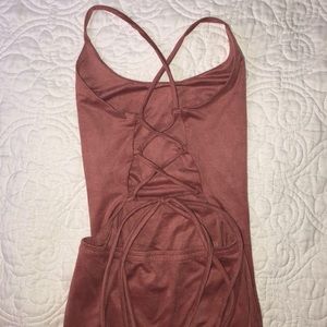 Wet Seal Dresses - Mauve Faux Suede Dress Wet Seal Dresses - Mauve Faux Suede Dress